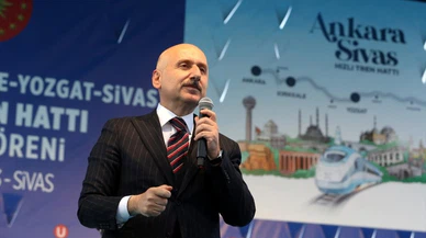 Bakan Karaismailoğlu, Ankara-Sivas Hızlı Tren Hattı Açılış Töreni'nde konuştu