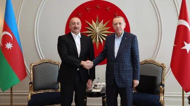 Erdoğan, Azerbaycan Cumhurbaşkanı Aliyev ile görüştü