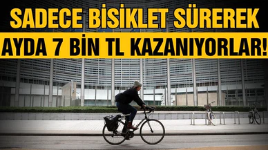 İşe bisikletle giderek ayda 7 bin TL kazanıyorlar!