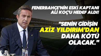 Fenerbahçe'nin eski kaptanından Ali Koç'a ağır ifadeler!