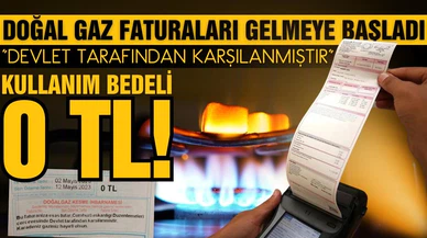 Doğal gaz faturaları gelmeye başladı: "Devlet tarafından karşılanmıştır"