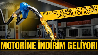 Motorine indirim geliyor!