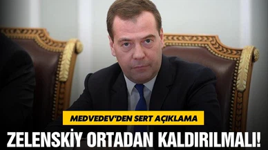 Dron saldırısı sonrası Medvedev'den sert açıklama: Ortadan kaldırılmalı!