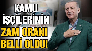 Kamu işçilerinin zam oranı belli oldu!