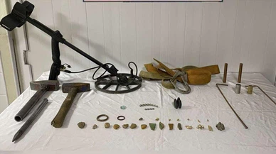 Tekirdağ'da kaçak kazı yapan 7 şüpheli yakalandı!