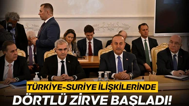 Suriye konulu dörtlü zirve Moskova'da başladı!