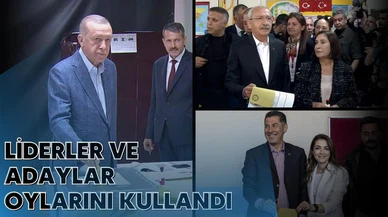 Cumhurbaşkanı adayları ve liderler oylarını kullandı