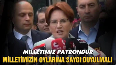 Meral Akşener, İstanbul'da oyunu kullandı!
