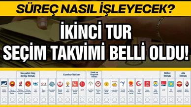 İkinci tur seçim takvimi belli oldu!