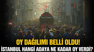 İstanbul'un oy dağılımı belli oldu!