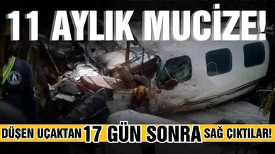 Düşen uçaktan 17 gün sonra sağ çıktılar!