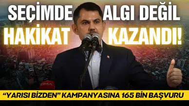 Bakan Kurum: "Seçimde algı değil hakikat kazandı"