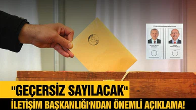 Oy kullanırken dikkat! Geçersiz sayılacak