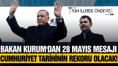 Bakan Kurum: Cumhuriyet tarihinin en yüksek oyunu alacağız