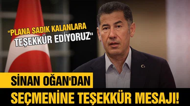 Oğan: “Vatandaşlarıma şükranlarımı sunuyorum”