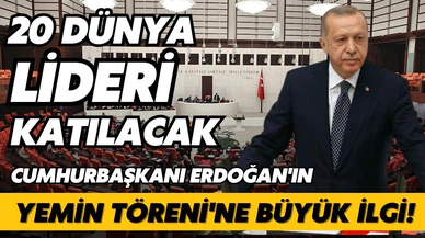 Cumhurbaşkanı Erdoğan'ın Yemin Töreni'ne büyük ilgi