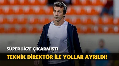 Teknik direktör ile yollar ayrıldı!