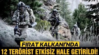 MSB duyurdu! Fırat Kalkanı'nda 12 terörist etkisiz hale getirildi!