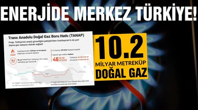 TANAP ile Türkiye'ye 10,2 milyar metreküp gaz taşınacak