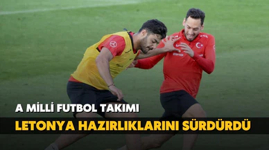 A Milli Futbol Takım, Letonya maçının hazırlıklarını sürdürdü
