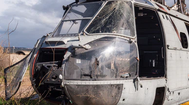 Suriye'nin kuzeyinde helikopter düştü! 22 yaralı