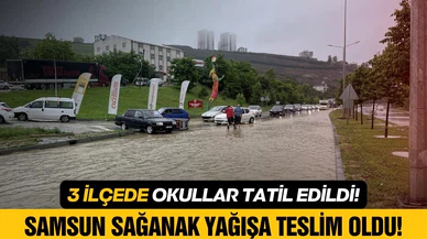 Samsun'un 3 ilçesinde okullar tatil edildi!