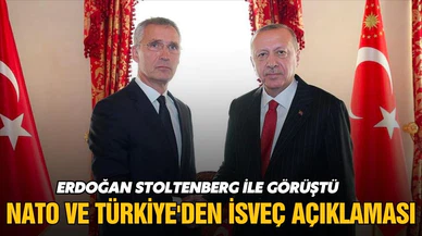 Cumhurbaşkanı Erdoğan, Stoltenberg ile görüştü!
