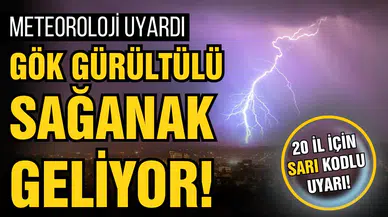 Meteoroloji saat verdi! 20 kent için "sarı" alarm!