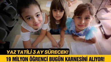 19 milyon öğrenci bugün karne alacak!