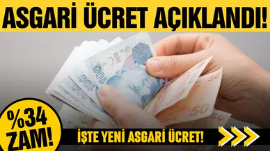 Asgari ücret açıklandı!