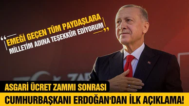 Cumhurbaşkanı Erdoğan'dan asgari ücret açıklaması!