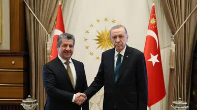 Cumhurbaşkanı Erdoğan, Barzani ile görüştü!