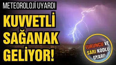 Meteoroloji'den turuncu ve sarı kodlu uyarı!