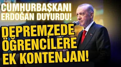 Cumhurbaşkanı Erdoğan'dan ek kontenjan müjdesi!