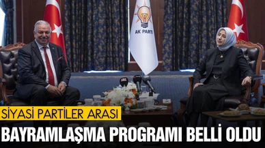 Siyasi partiler arası bayramlaşma programları belli oldu