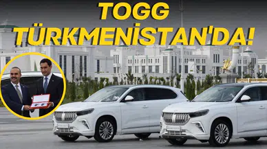 Togg araçları Türkmenistan'a törenle teslim edildi