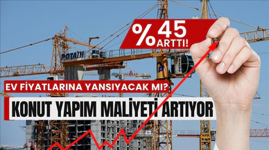 İnşaat maliyet endeksi giderek artıyor!