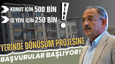 Yerinde dönüşüm projesine başvurular başlıyor!