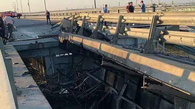 Rusya’nın ilhak ettiği Kırım Köprüsü'ne saldırı