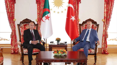 Erdoğan ile Cezayirli mevkidaşı Tebbun'un görüşmesi başladı