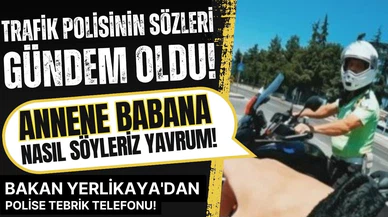 Trafik polisinin motosikletli gence söyledikleri gündeme oturdu!