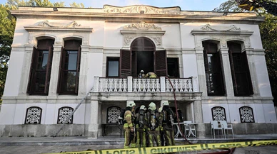 Çadır Köşk’te çıkan yangın söndürüldü