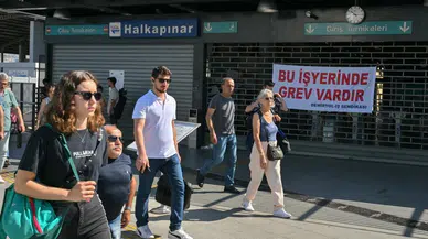 İzmir'de metro ve tramvay işçilerinin grevi sürüyor