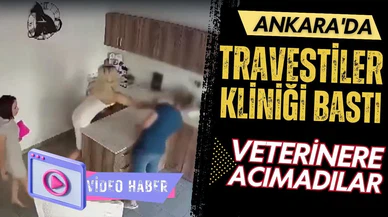Ankara'da travestiler veterineri bastı!