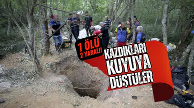 Kazdıkları kuyuya düştüler: 1 ölü