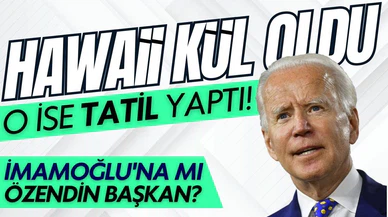 Hawaii yanarken tatil yapan Biden'dan açıklama: En kısa sürede gideceğim