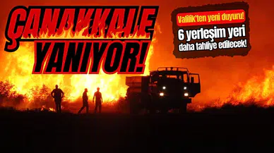 Çanakkale yanıyor: Valilikten yeni duyuru geldi!