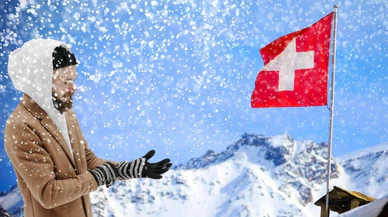 İsviçre'ye Ağustos'ta kar yağdı!