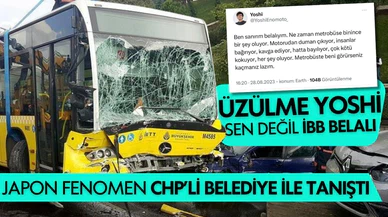 Japon fenomen Yoshi metrobüslerden dert yandı!