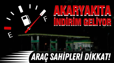 Benzine indirim geliyor!